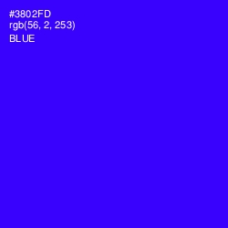 #3802FD - Blue Color Image