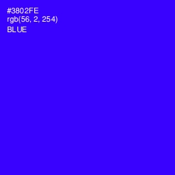 #3802FE - Blue Color Image