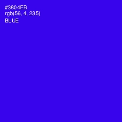 #3804EB - Blue Color Image