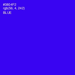 #3804F2 - Blue Color Image