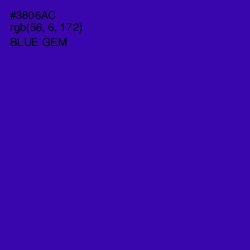 #3806AC - Blue Gem Color Image