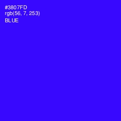 #3807FD - Blue Color Image