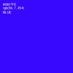 #3807FE - Blue Color Image