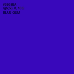 #3808BA - Blue Gem Color Image