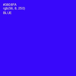 #3808FA - Blue Color Image