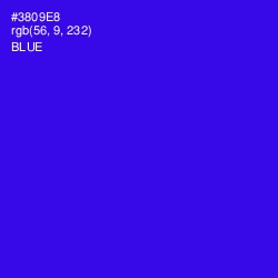 #3809E8 - Blue Color Image