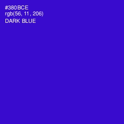 #380BCE - Dark Blue Color Image