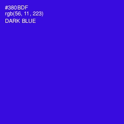 #380BDF - Dark Blue Color Image
