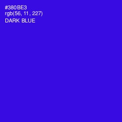 #380BE3 - Dark Blue Color Image