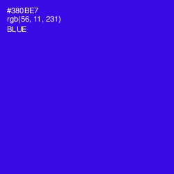 #380BE7 - Blue Color Image