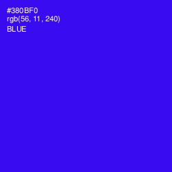 #380BF0 - Blue Color Image