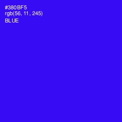 #380BF5 - Blue Color Image