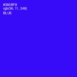 #380BF8 - Blue Color Image