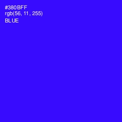 #380BFF - Blue Color Image