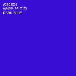 #380ED4 - Dark Blue Color Image