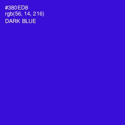 #380ED8 - Dark Blue Color Image