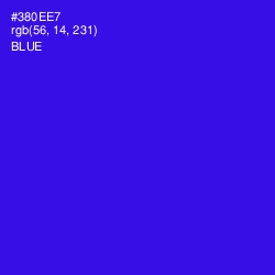 #380EE7 - Blue Color Image