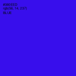 #380EED - Blue Color Image