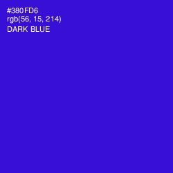 #380FD6 - Dark Blue Color Image