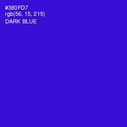 #380FD7 - Dark Blue Color Image