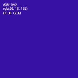 #3810A2 - Blue Gem Color Image