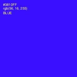 #3810FF - Blue Color Image