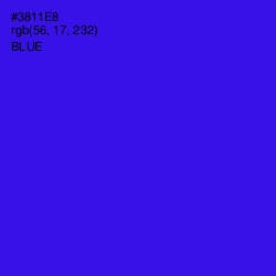 #3811E8 - Blue Color Image