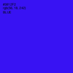 #3812F2 - Blue Color Image