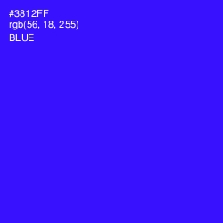 #3812FF - Blue Color Image