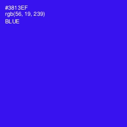 #3813EF - Blue Color Image