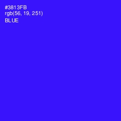 #3813FB - Blue Color Image