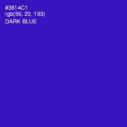 #3814C1 - Dark Blue Color Image