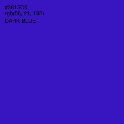 #3815C0 - Dark Blue Color Image