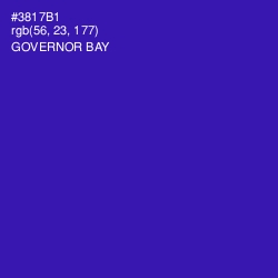 #3817B1 - Governor Bay Color Image