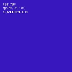 #3817BF - Governor Bay Color Image
