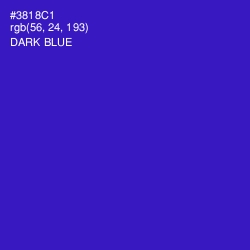 #3818C1 - Dark Blue Color Image