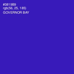 #3819B9 - Governor Bay Color Image