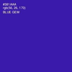 #381AAA - Blue Gem Color Image