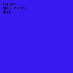 #381AF1 - Blue Color Image