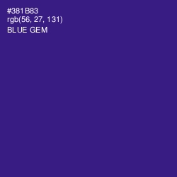 #381B83 - Blue Gem Color Image