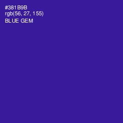 #381B9B - Blue Gem Color Image