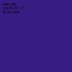 #381C83 - Blue Gem Color Image