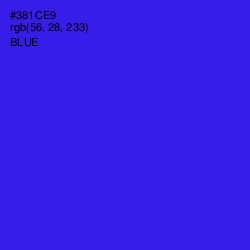 #381CE9 - Blue Color Image