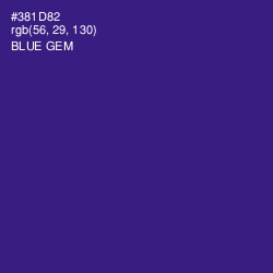 #381D82 - Blue Gem Color Image