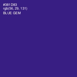 #381D83 - Blue Gem Color Image