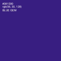 #381E80 - Blue Gem Color Image
