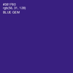 #381F80 - Blue Gem Color Image