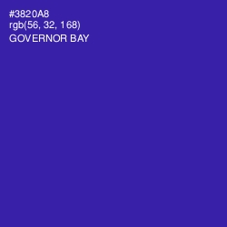 #3820A8 - Governor Bay Color Image