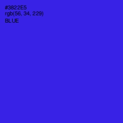 #3822E5 - Blue Color Image