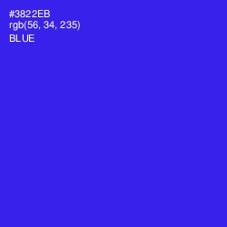 #3822EB - Blue Color Image